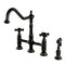 Kingston Brass KS1275PKXBS Duchess Bridge Kitchen Faucet W/ Brass Sprayer, Bronze KS1275PKXBS - alternate 1